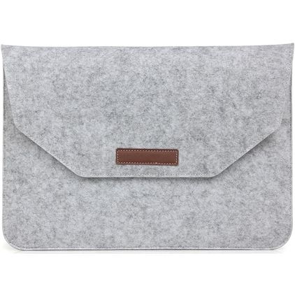 Mobigear Envelope Vilt Laptop Sleeve (max 20 cm x 31 cm) Laptop hoes - Grijs