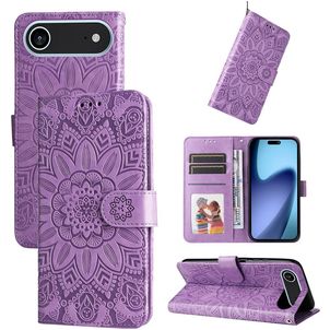 Mobigear Sunflower iPhone Air Hoesje Bookcase Portemonnee - Paars
