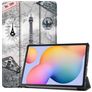 Mobigear Tri-Fold Samsung Galaxy Tab S6 Lite Hoes Bookcase - Eiffeltoren