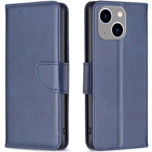 Mobigear Excellent iPhone 15 Plus Hoesje Bookcase Portemonnee - Blauw