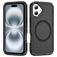 Mobigear Rugged Mag iPhone 16 MagSafe Hoesje Hardcase Backcover Shockproof - Zwart