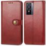 Mobigear Snap Button Vivo Y76 Hoesje Bookcase Portemonnee - Rood