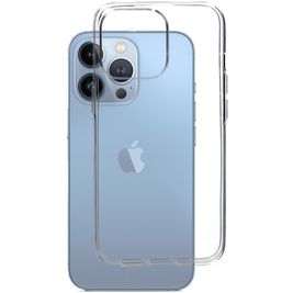 Mobiparts Classic Doorzichtig iPhone 13 Pro Hoesje Flexibel TPU Backcover - Transparant