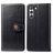 Mobigear Snap Button Samsung Galaxy S21 FE Hoesje Bookcase Portemonnee - Zwart