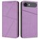Mobigear Frosted Flip iPhone Air Hoesje Bookcase Portemonnee - Paars