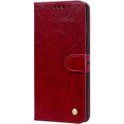Mobigear Wallet Samsung Galaxy A9 (2018) Hoesje Bookcase Portemonnee - Rood