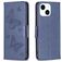 Mobigear Butterfly iPhone 15 Hoesje Bookcase Portemonnee - Blauw