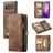 Caseme 008 Samsung Galaxy S10 Hoesje Uitneembare 2in1 Bookcase Portemonnee - Bruin