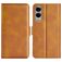 Mobigear Slim Magnet Samsung Galaxy S25 Edge Hoesje Bookcase Portemonnee - Cognac