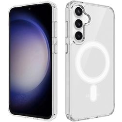 Mobigear Shockproof Doorzichtig Samsung Galaxy S24 FE MagSafe Hoesje Hardcase Backcover - Transparant