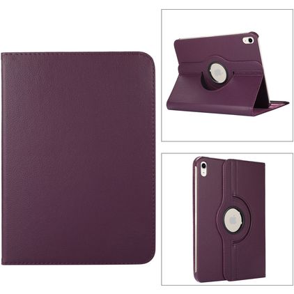 Mobigear DuoStand iPad 11 (2025) Hoes Draaibare Bookcase - Paars