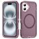 Mobigear Rugged Mag iPhone 16 MagSafe Hoesje Hardcase Backcover Shockproof - Paars