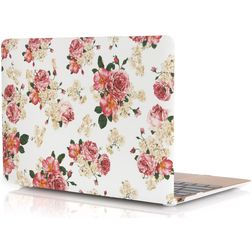Mobigear Design MacBook 12 Inch (2015-2017) Hoes Hardshell Laptopcover MacBook Case - Bloemen - Model A1534