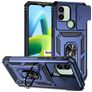 Mobigear Armor Ring Cam Slide Xiaomi Redmi A1 4G Hoesje Hardcase Backcover Shockproof met Ringhouder en Camera Slider - Blauw