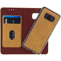 Mobilize Detachable Wallet Samsung Galaxy S8 Hoesje Echt Leer Uitneembare 2in1 Bookcase - Bruin