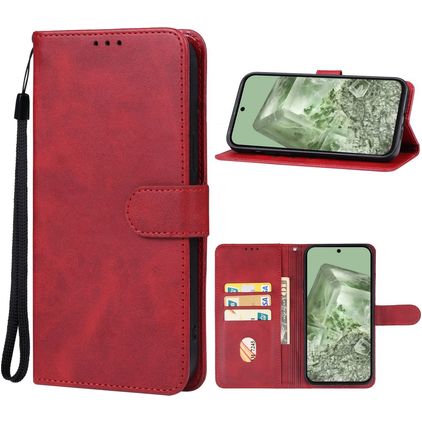 Mobigear Wallet Google Pixel 8a Hoesje Bookcase Portemonnee - Rood