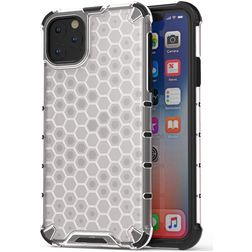 Mobigear Honeycomb Doorzichtig iPhone 11 Hoesje Hardcase Backcover Shockproof - Transparant