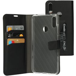 Mobiparts Classic Wallet Huawei Y7 (2019) Hoesje Bookcase Portemonnee - Zwart