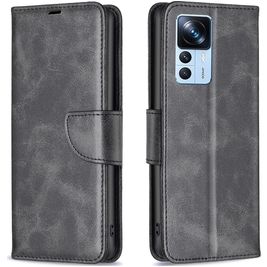 Mobigear Excellent Xiaomi 12T Pro Hoesje Bookcase Portemonnee - Zwart Mobigear Excellent Xiaomi 12T Pro Hoesje Bookcase Portemonnee - Zwart