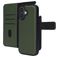Mobiparts iPhone 17 Hoesje Echt Leer Uitneembare 2in1 Bookcase Portemonnee - Groen