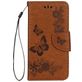 Mobigear Butterfly iPhone XS Hoesje Bookcase Portemonnee - Bruin
