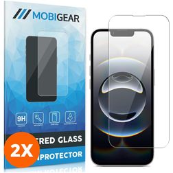 Mobigear iPhone 16e Glazen Screenprotector - Case Friendly (2-Pack)