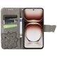 Mobigear Butterfly OPPO Reno 12 Pro Hoesje Bookcase Portemonnee - Grijs