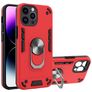Mobigear Armor Ring iPhone 14 Pro Max Hoesje Hardcase Backcover Shockproof met Ringhouder - Rood