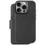 Decoded Detachable Wallet iPhone 16 Pro MagSafe Hoesje Echt Leer Uitneembare 2in1 Bookcase Portemonnee - Zwart