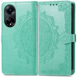 Mobigear Dreamcatcher OPPO A98 Hoesje Bookcase Portemonnee - Turquoise