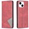 Mobigear Rhombus Slim iPhone 15 Hoesje Bookcase - Rood