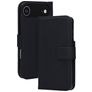 Mobiparts Wallet iPhone Air MagSafe Hoesje Echt Leer Bookcase Portemonnee - Zwart