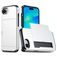 Mobigear Card iPhone 16e Hoesje Hardcase Backcover Shockproof met Pasjeshouder - Wit
