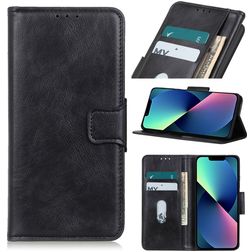 Mobigear Classy iPhone 14 Hoesje Bookcase Portemonnee - Zwart