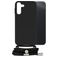 Mobilize Lanyard Gelly Samsung Galaxy A14 Flexibel TPU Hoesje met koord - Zwart
