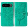 Mobigear Butterfly Google Pixel 9 Pro Hoesje Bookcase Portemonnee - Groen