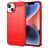 Mobigear Brushed Slim iPhone 15 Hoesje Flexibel TPU Backcover - Rood