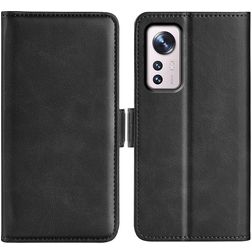 Mobigear Slim Magnet Xiaomi 12 Pro Hoesje Bookcase Portemonnee - Zwart