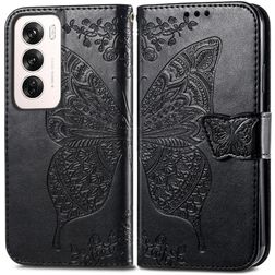 Mobigear Butterfly OPPO Reno 12 Pro Hoesje Bookcase Portemonnee - Zwart