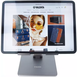 Valenta Aluminum Foldable Tablet Standaard - Spacegrijs Universeel