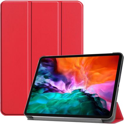 Mobigear Tri-Fold iPad Pro 12.9 Inch (2021) Hoes Bookcase - Rood
