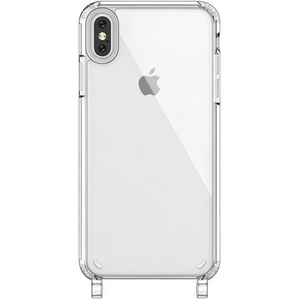 Mobigear Mix & Match Doorzichtig iPhone XS Max Flexibel TPU Hoesje met koord - Transparant