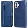Mobigear Zipper iPhone 17 Hoesje Bookcase Portemonnee - Blauw