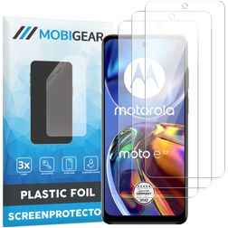 Mobigear Motorola Moto E32 Screenprotector Folie - Case Friendly (3-Pack)