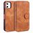 Mobigear Retro iPhone 11 Hoesje Bookcase Portemonnee - Cognac