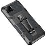 Mobigear Armor Stand Realme C21 Hoesje Hardcase Backcover Shockproof met Standaard - Grijs