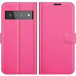 Mobigear Classic Google Pixel 6 Pro Hoesje Bookcase Portemonnee - Magenta