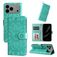 Mobigear Sunflower iPhone 17 Pro Max Hoesje Bookcase Portemonnee - Groen