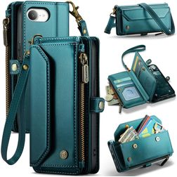 CaseMe C36 iPhone 16e Hoesje Bookcase Portemonnee - Blauw