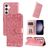 Mobigear Sunflower Samsung Galaxy S24 Plus Hoesje Bookcase Portemonnee - Roségoud